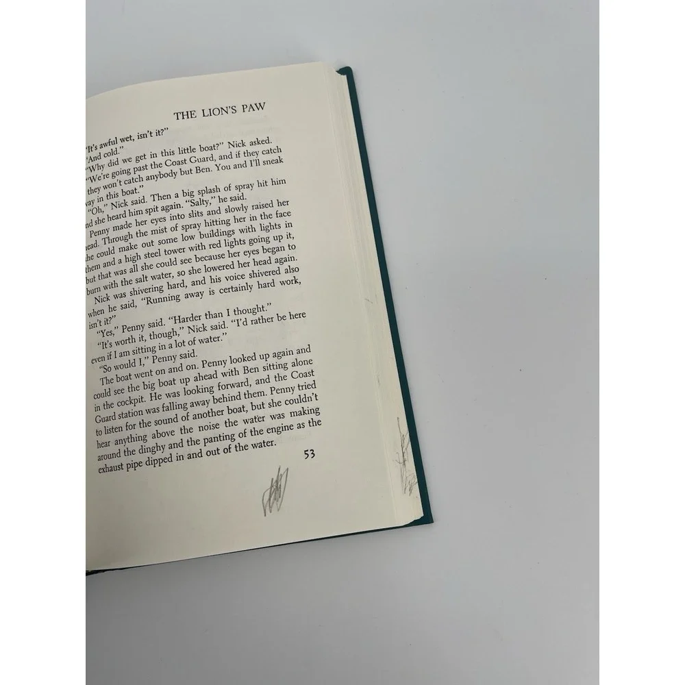 Vtg The Lion's Paw Robb White HC 2008‎ Reprint Inscribed Copy Classic